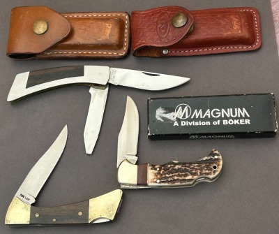 Three Folders: Boker Magnum, Gerber and Case Mako - 2