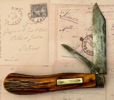 John Wilton Sheffield Cyphered Blade Stag "Hunting Knife"