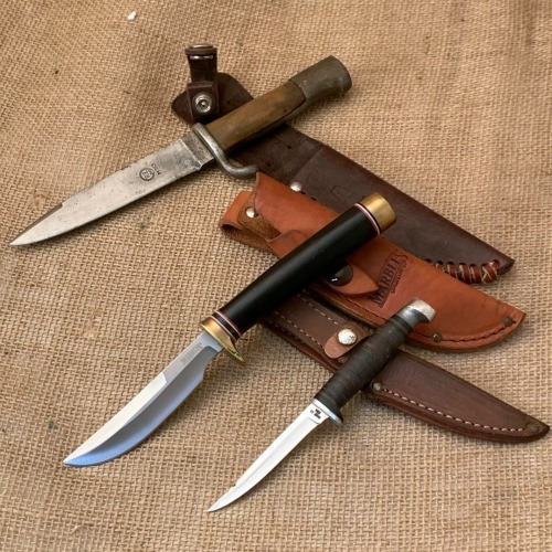 Three Fixed Blades: Marble's, Case and RZM