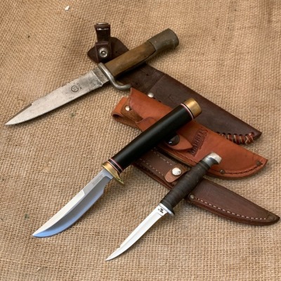 Three Fixed Blades: Marble's, Case and RZM