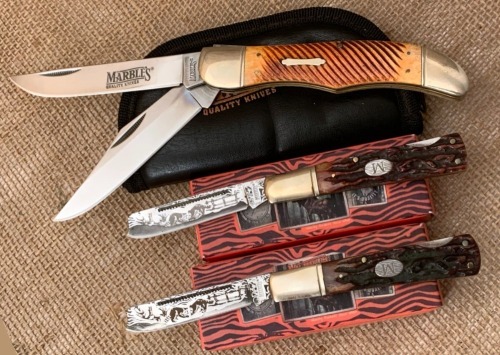 Three Modern Marble's Folders,