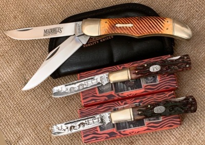 Three Modern Marble's Folders,