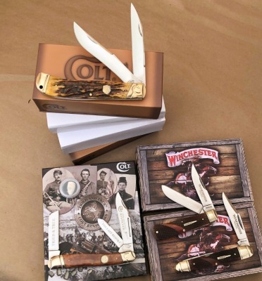 Five Colt and Two Winchester Folders