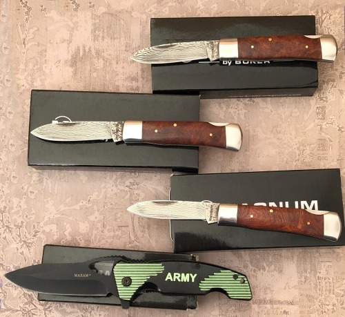 Three Magnum by Boker and a Maxam