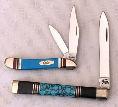 Pair of Case with Turquoise Handles