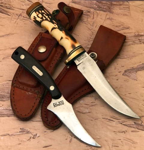 Pair of Schrade USA Fixed Blades