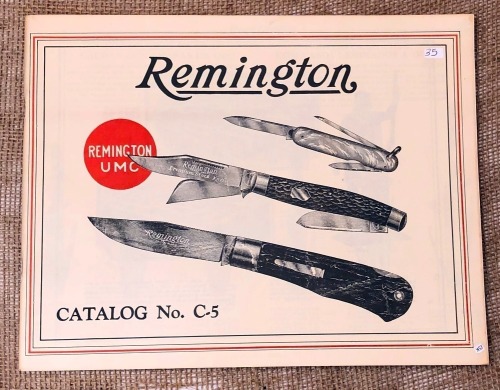 Reproduction of a Remington Arms Co Pocket Knife Catalog