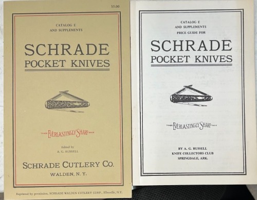 Reproduction of a 1926 Schrade Pocket Knives Catalog and Price Sheet