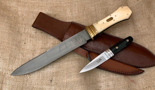 Pair of Fixed Blades: One Loveless Designed and one H.A. Taylor & Sons