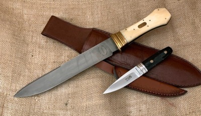 Pair of Fixed Blades: One Loveless Designed and one H.A. Taylor & Sons
