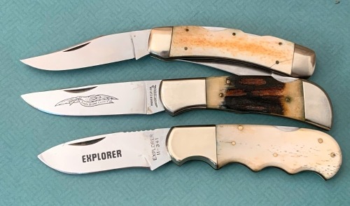 Three 70's Japanese Lockbacks
