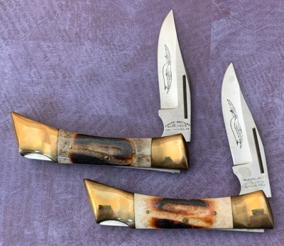 Pair of Parker Stag Lockbacks