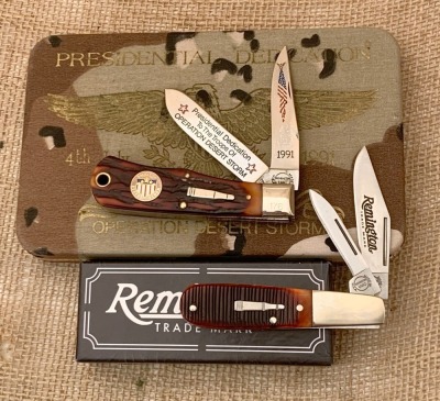 Pair of Remington USA Bullet Knives