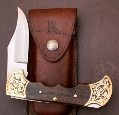 Rigid Apache R-9 Engraved Lockback - 2