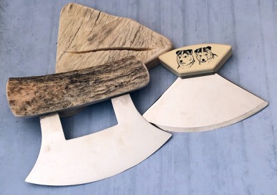 Pair of Alaskan Ulu Knives - 2