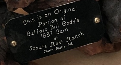 Tucker Hunter and a Piece of Buffalo Bills 1887 Barn - 3