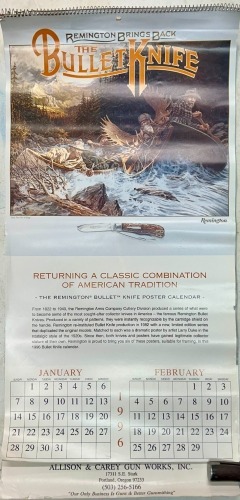 1996 Remington Wall Calendar