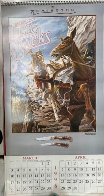 1996 Remington Wall Calendar - 2