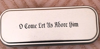 Case "O Come Let US Adore Him" Bone Tribal Lock - 3
