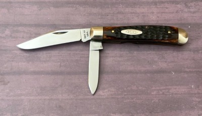 Case 6 Dot Bone Mini Trapper 6207