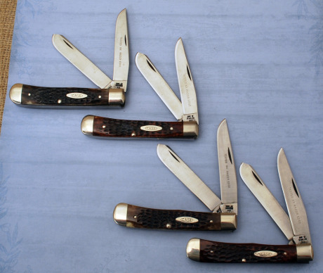 Four Case 70's stainless trappers