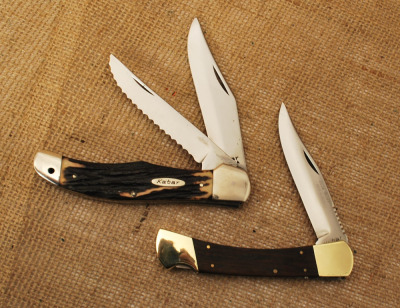 Two Vintage Kabar Knives