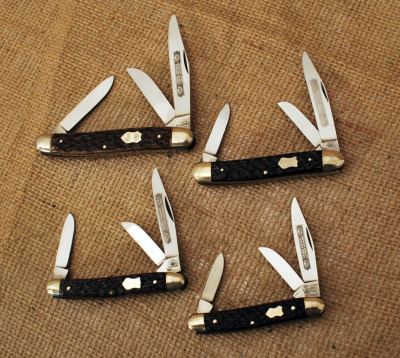 Four different Eye Brand 3 blades