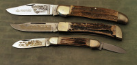 Three Vintage Eye Brand stags