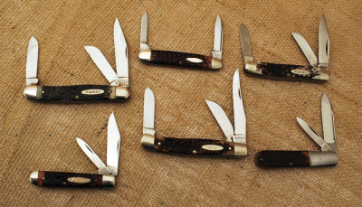 Half-dozen Kabar USA knives