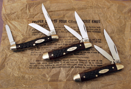 Three Delrin Case knives