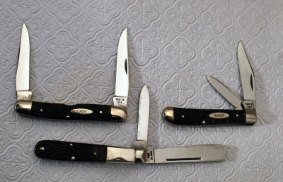 Three Nice Pattern Case knives