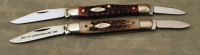 Pair of Case half-whittlers: stag and bone