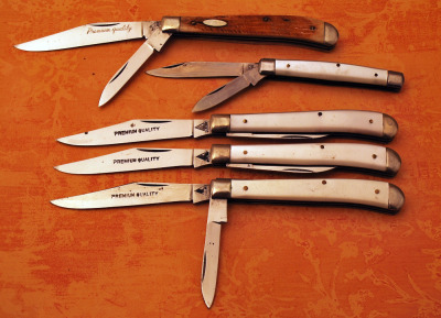 Group of five knives