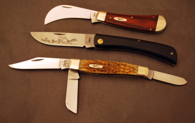 Three Modern Case knives
