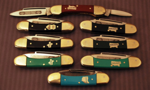 8 State Canoe shields Eye Brand Canooes.
