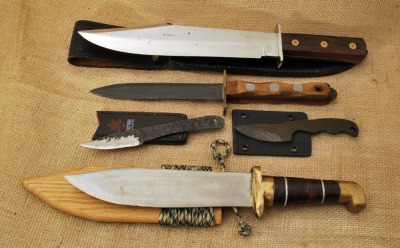Group of five knives