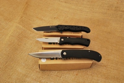 Three CRKT knives