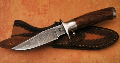 Mulkey Handmade Damascus hunter