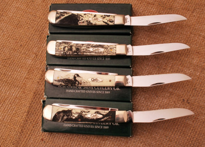 Four Outdoor Scene Case Wildlife Trappers