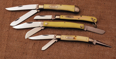 Four Case XX Yellow Handled Knives