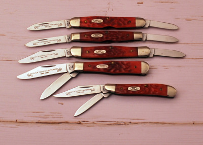 Quintet of Case Centennial Red Bones