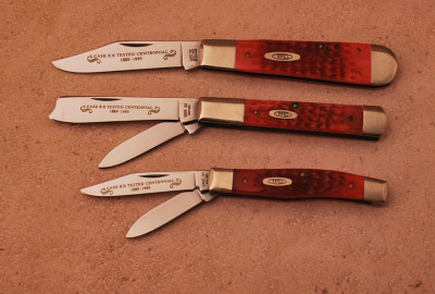 Three good patterns of Case Centennial Knives