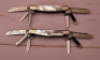 Pair of Six blade pearl Fight'n Rooster congress