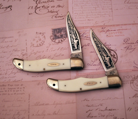 Pair of Case Texas Special Folding Hunters