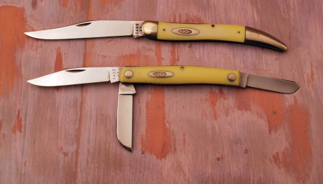 Yellow handled Case XX knives