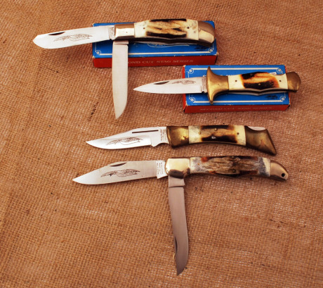 Four Parker Bone knives