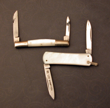 Two vintage pearl handled knives