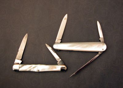 Cattaraugus and Clauss pearl knives - 2