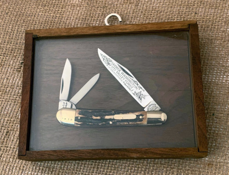 Display Cased Valley Forge Whittler