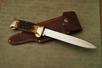 W. R. Case & Sons, Bradford PA Stag double fixed blade - 2